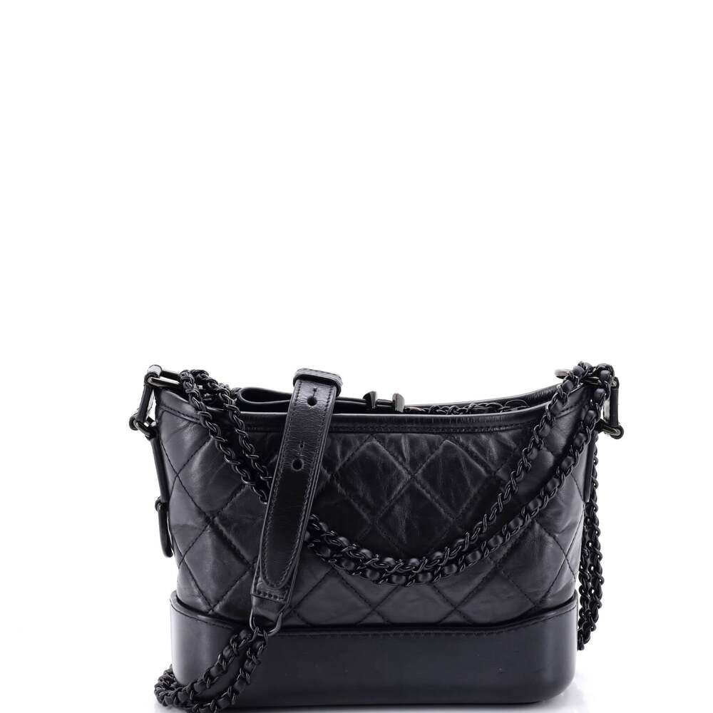 Chanel So Black Gabrielle Hobo Quilted #327315C29B